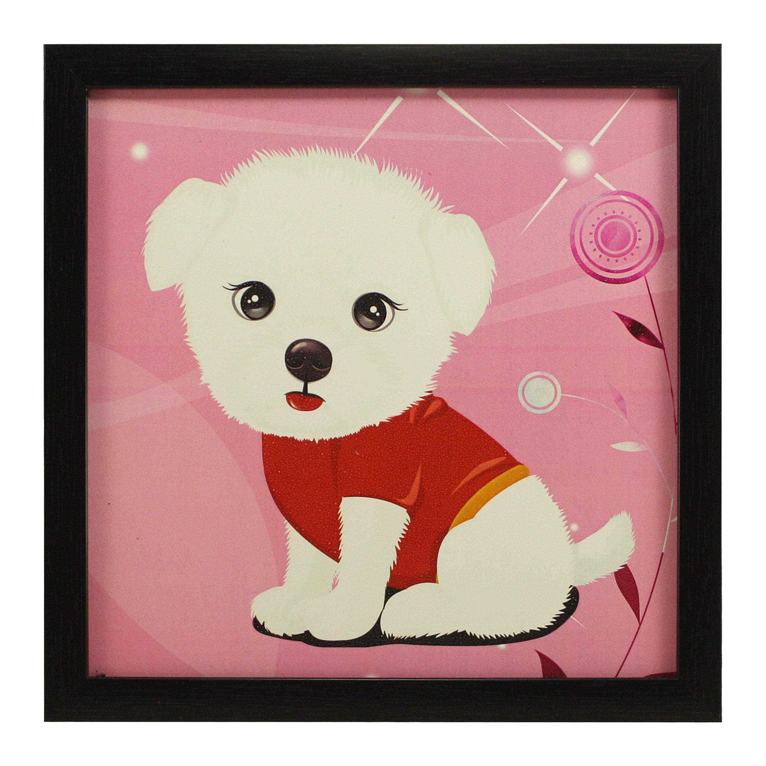 Indianara 3 Piece Set of Framed Wall Hanging Kids Room Decor (1030) Art Prints 8.7 INCH X 8.7 INCH Without Glass